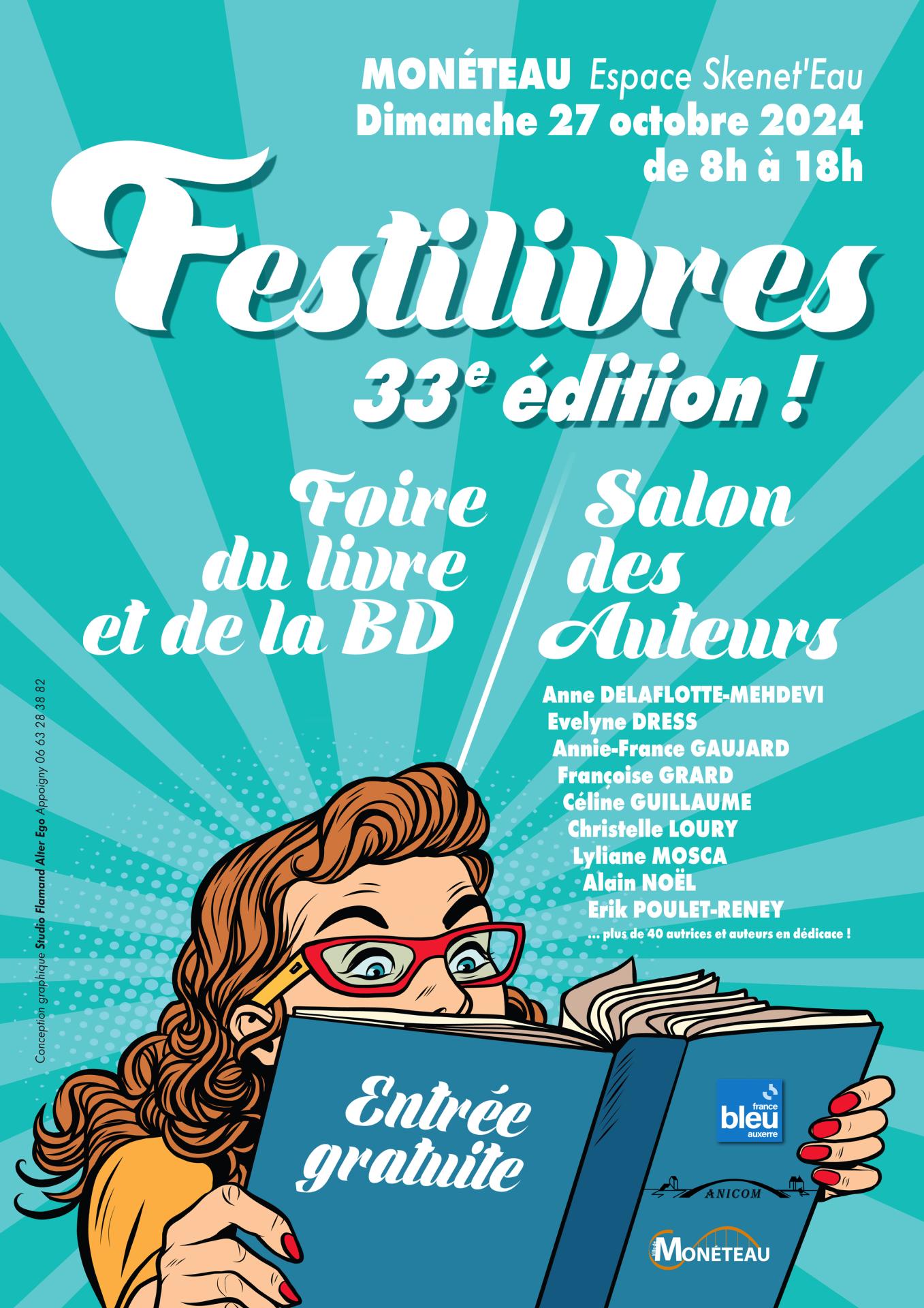 Affiche a4 festilivres 2024